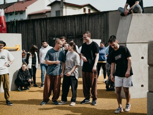 We hebben een nieuw parkourpark geopend